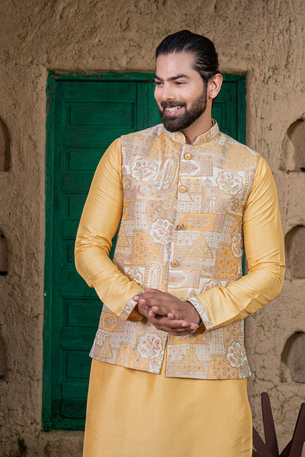 Classic Kurta Jacket Set - Crafted Just for You. Minimum Delivery: 20 Days