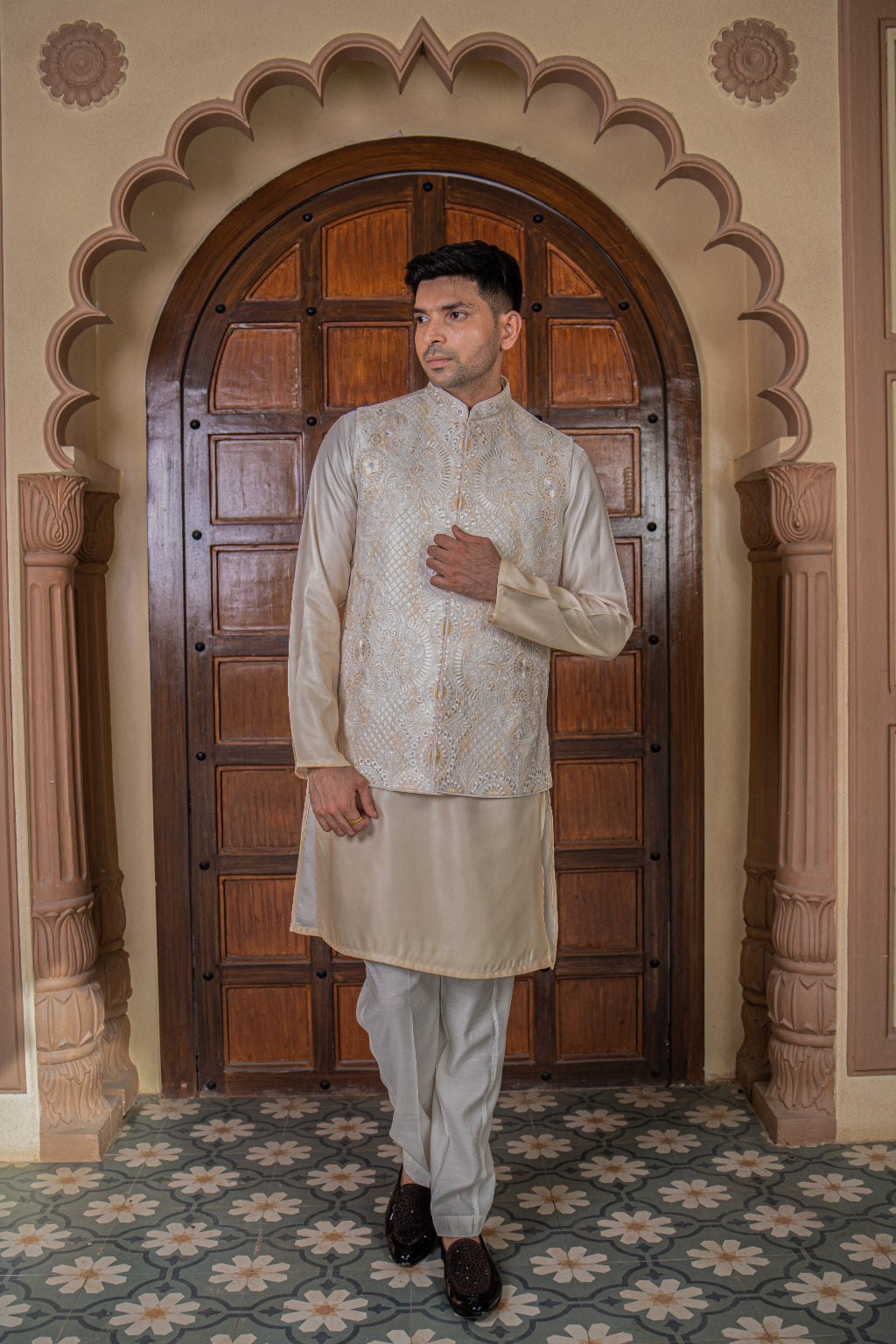 Classic Kurta Jacket Set - Crafted Just for You. Minimum Delivery: 20 Days