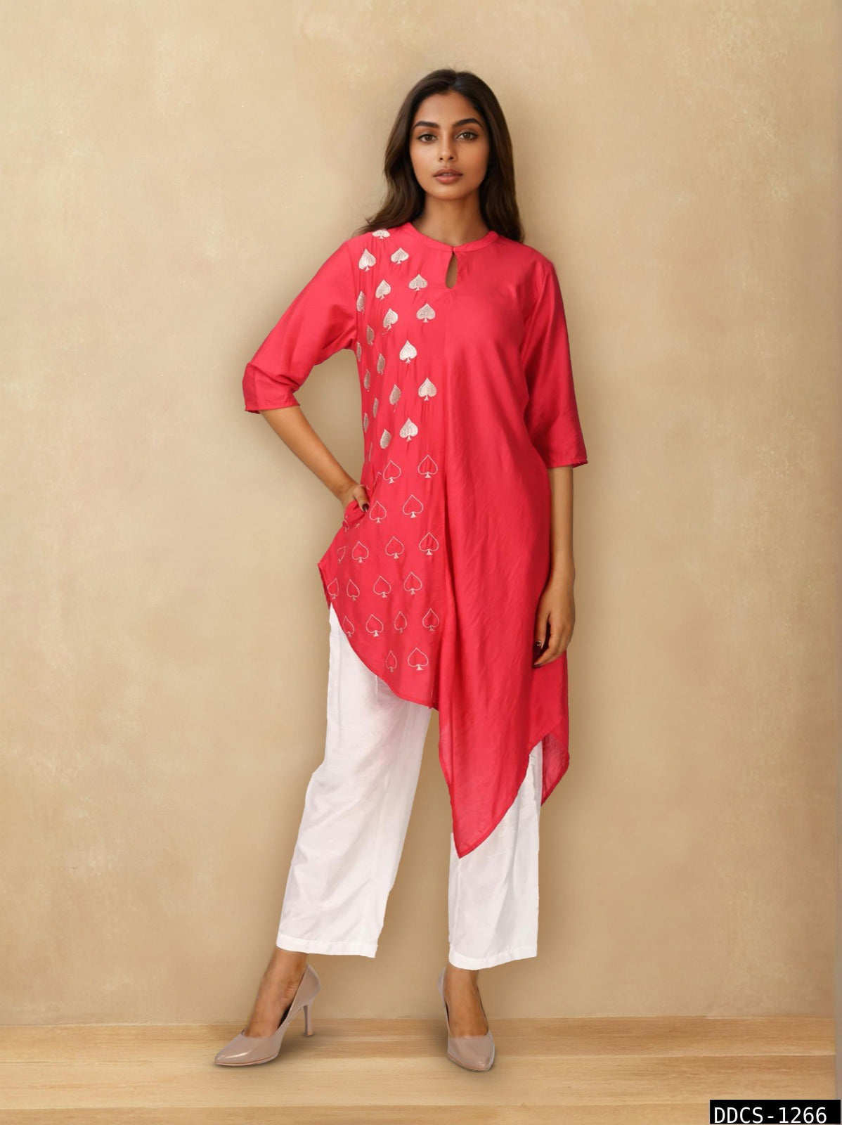 Asymmetric Spades Tunic Set