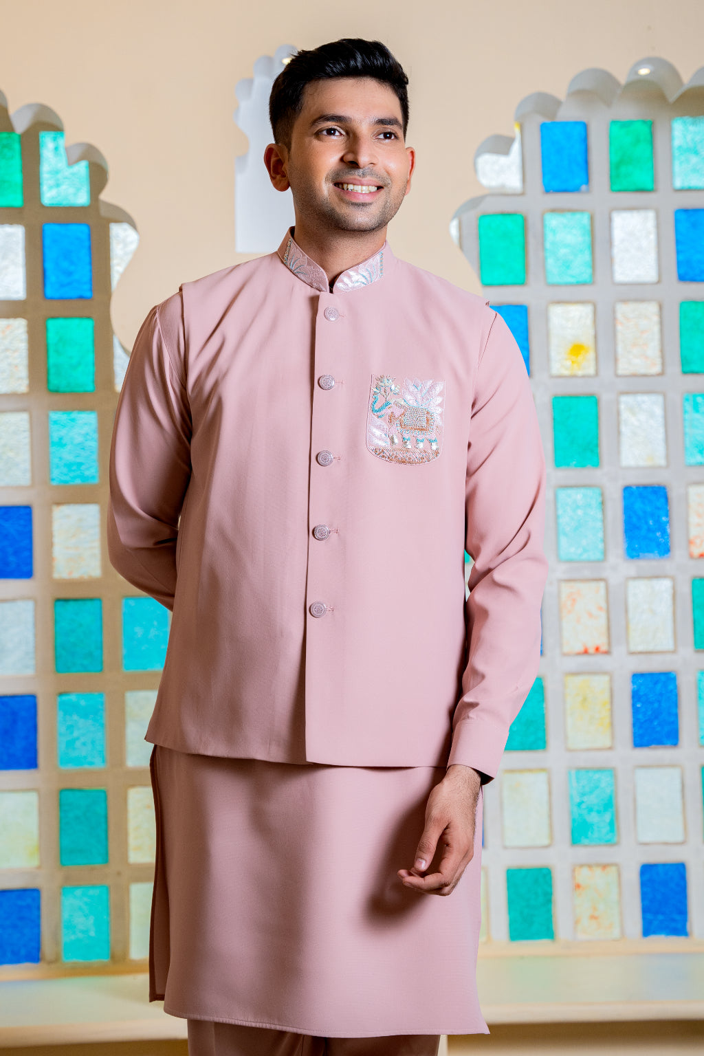 Classic Kurta Jacket Set - Crafted Just for You. Minimum Delivery: 20 Days