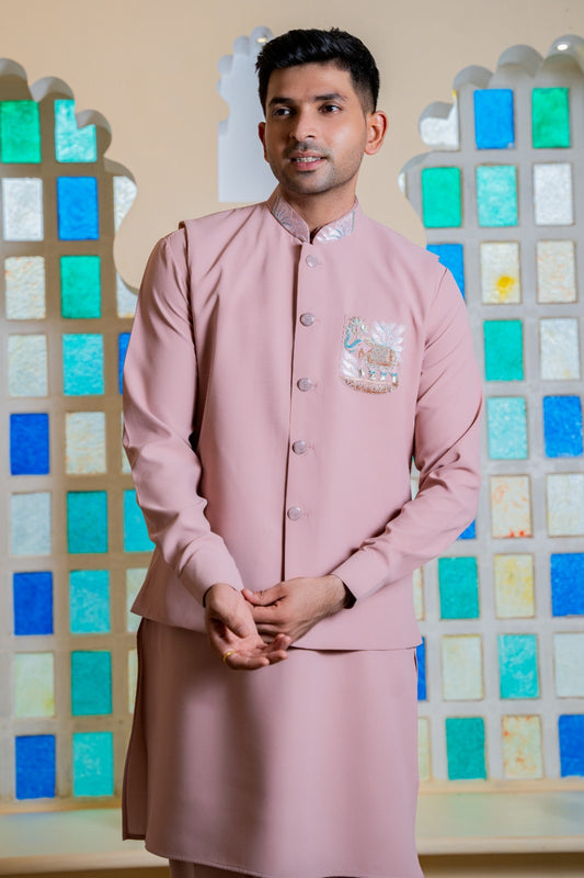 Classic Kurta Jacket Set - Crafted Just for You. Minimum Delivery: 20 Days