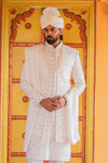 Royal Ivory Sherwani Set- Crafted Just for You. Minimum Delivery: 20 Days