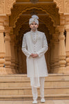 Elegant Ivory Sherwani Set - Crafted Just for You. Minimum Delivery: 20 Days