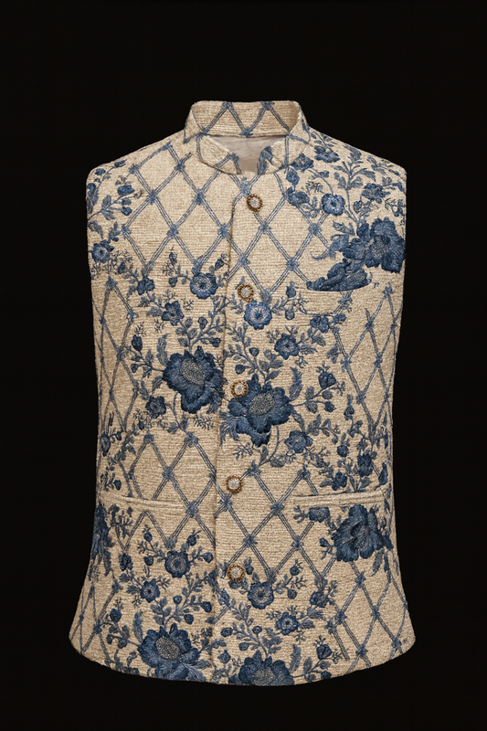 Elegance with regal Embroidered Modi Jacket – Crafted Just for You.