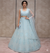 Beautiful Light Blue Heavily Embroidered Lehenga - Crafted Just for You. Minimum Delivery 20 Days
