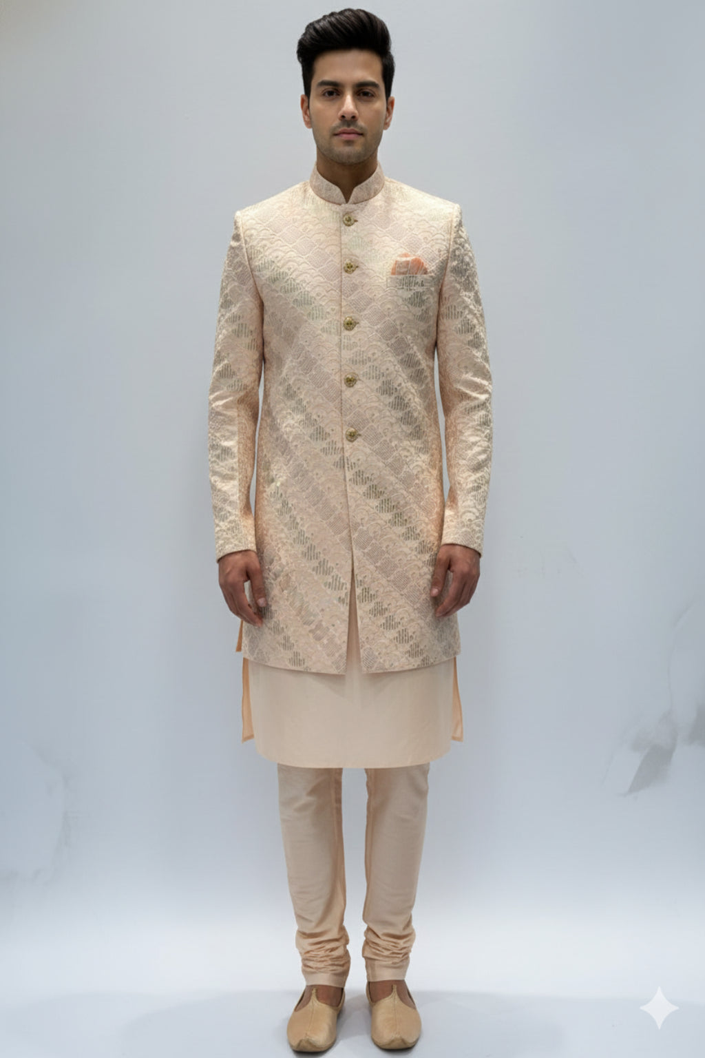 Kurta with Jacket - Crafted Just for You. Minimum Delivery: 20 Days