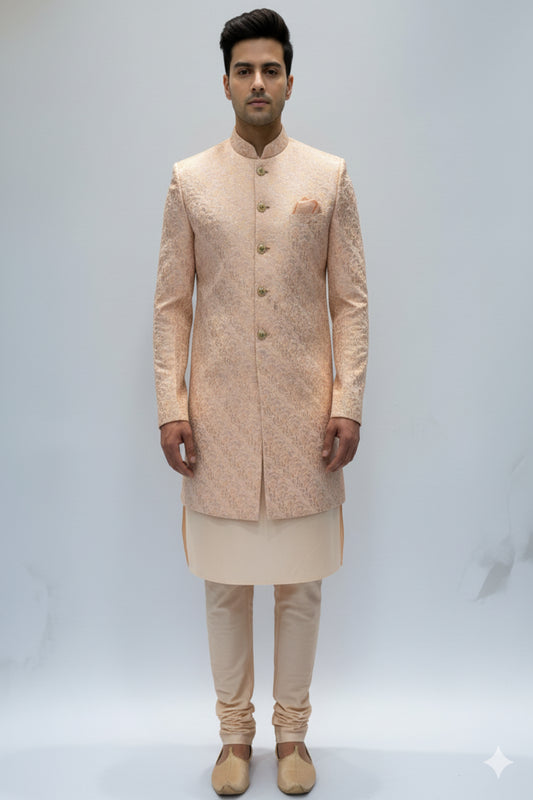 Kurta with Jacket - Crafted Just for You. Minimum Delivery: 20 Days