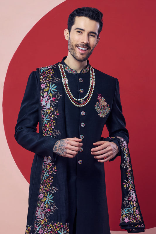 The Signature Collection - Traditional Dark Look Sherwani