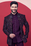 Elegant Maroon Jodhpuri Ensemble for Men - Crafted Just for You. Minimum Delivery: 20 Days