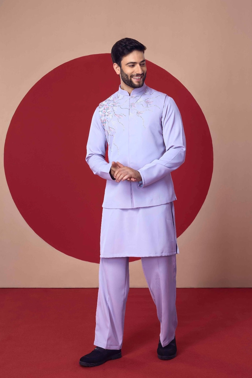 Embroidered Jodhpuri Kurta Set - Crafted Just for You. Minimum Delivery: 20 Days