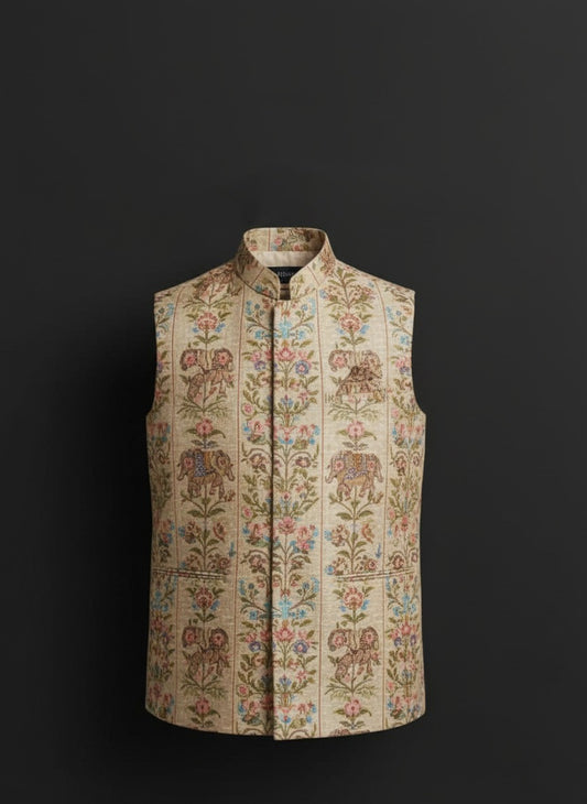 Men’s Regal Printed Modi Jacket –  Crafted Just for You.