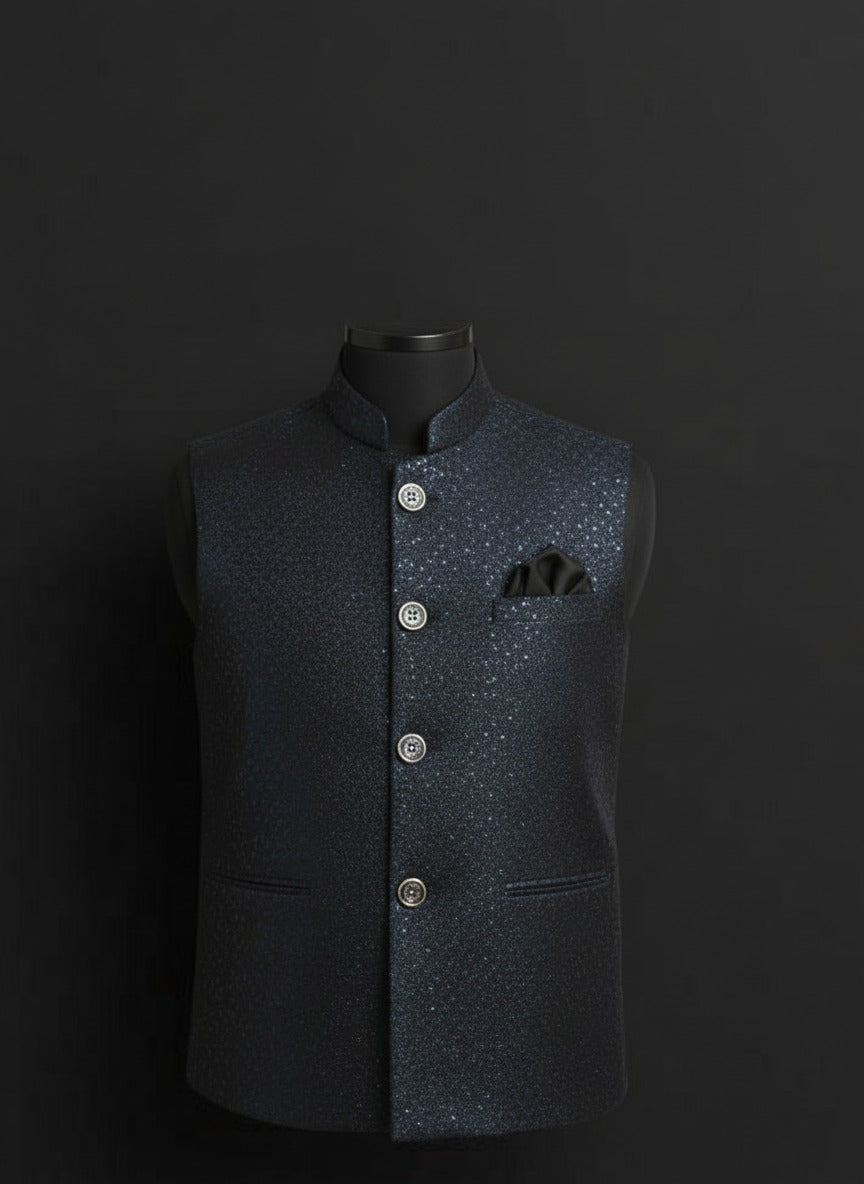 Elegance with regal printed Modi jacket – Crafted Just for You.