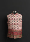 Elegance with regal printed nehru jacket – Crafted Just for You