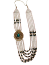 Traditional Pearl and Emerald Rani Haar.