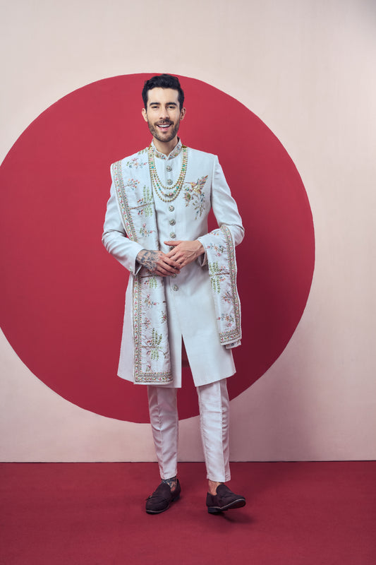 Traditional Indian Sherwani for men.